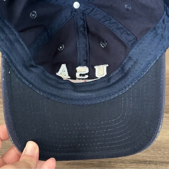 Blue USA American Flag Embroidered Cap Unisex OS - Picture 4 of 8